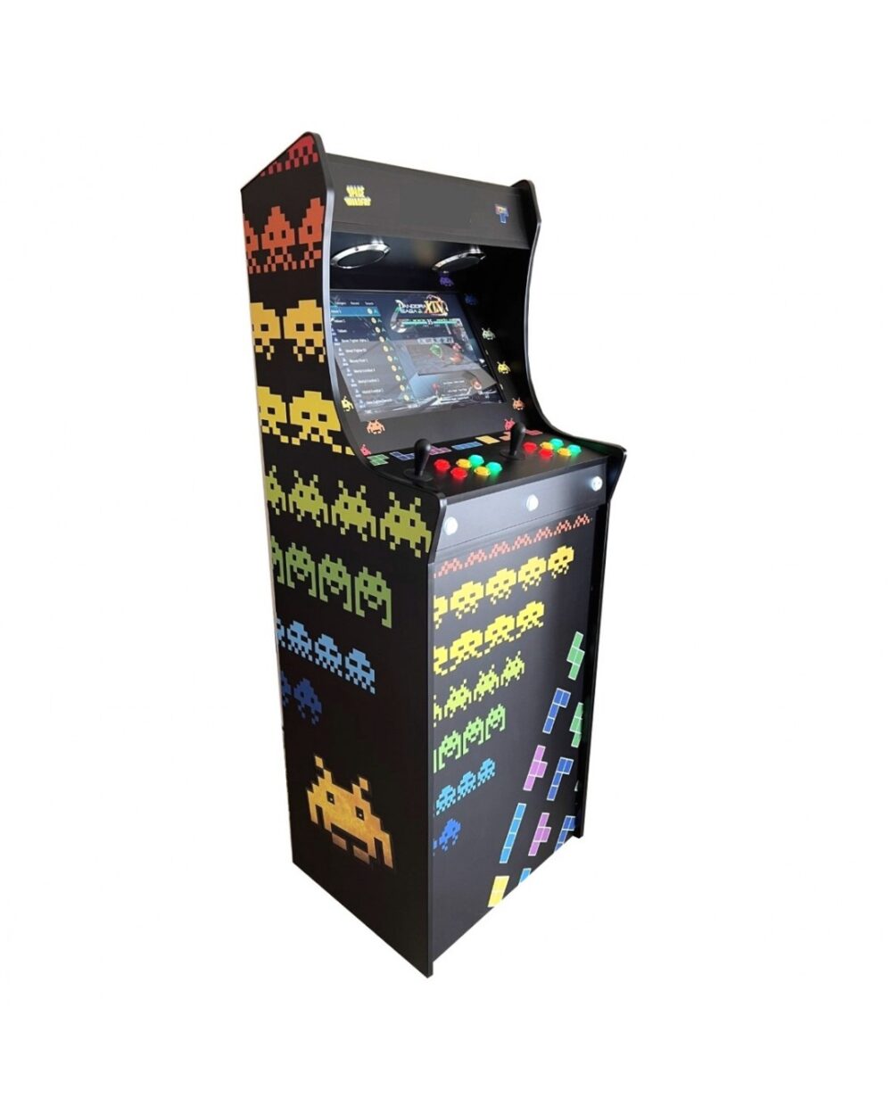 Big Arcade de Space Invaders y Tetris 22" panorámica