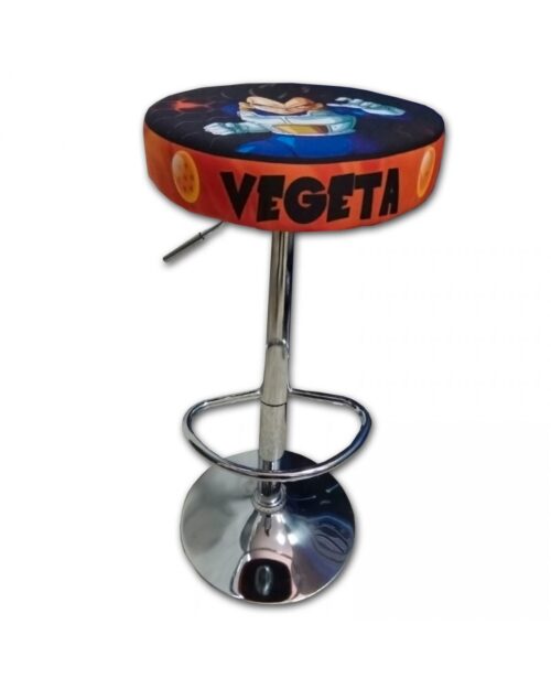 Taburete cromado arcade de Vegeta de Dragon Ball Z